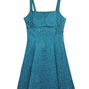 Rare Editions Sparkling Blue Formal Dress